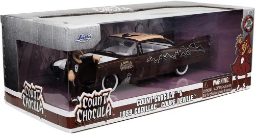 Miniatura 9 de Jada Toys Count Chocula 1:24 1959 Cadillac Coupe DeVille - Vehículo fundido a presión con figura de Count Chocula, juguetes para niños y adultos