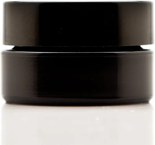 Miniatura 16 de Infinity Jars Tarro con tapa de rosca de 6.8 fl oz (6.76 fl oz) negro ultravioleta recargable estilo cosmético botella de viaje tarro de vidrio