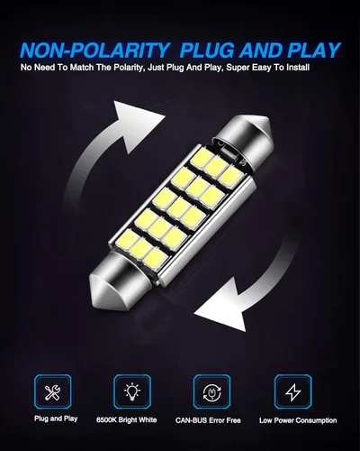 Miniatura 4 de Marsauto 578 bombillas LED extremadamente brillantes 400LM 2835 chipsets para interior LED, cúpula, mapa, puerta, bombillas 211-2 212-2 569 6411