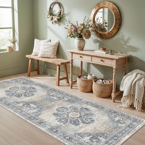 Miniatura 63 de YOUFORTONG Alfombras Corredoras de 2x10 para Pasillos, Alfombra de Cocina Suave, Alfombra Corredera Antideslizante con Respaldo de Goma para Baño