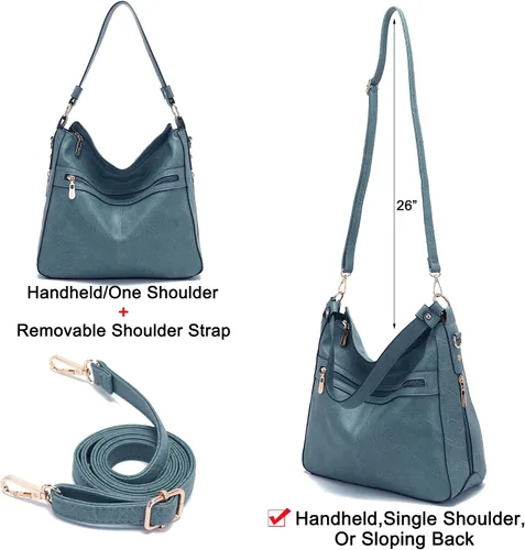 Miniatura 3 de Bolsos cruzados grandes para mujer, bolso de hombro para mujer, bolso y cartera para mujer, bolsos Hobo