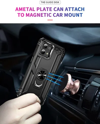 Miniatura 6 de Funda para Moto G Stylus 2023 5G en coche, soporte de anillo de metal, armadura anti caída completa, material de TPU + PC para Moto G Stylus 2023 5G