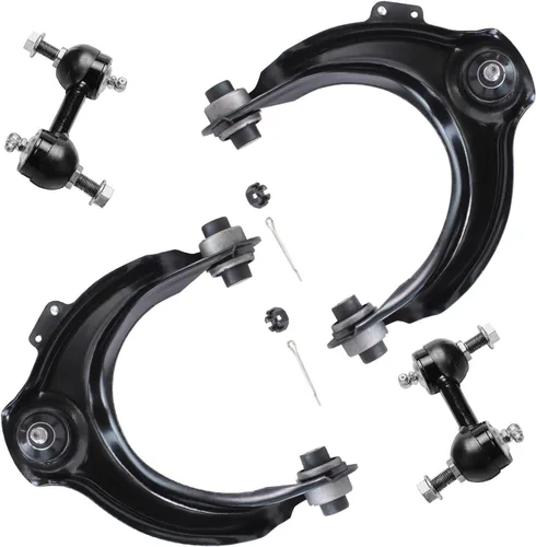 Miniatura 175 de Detroit Axle - Brazos de control superiores traseros para Chrysler 300 Dodge Challenger Charger Magnum, reemplazo del conjunto de brazos de control