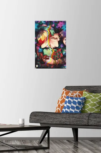 Miniatura 2 de DC Comics - Póster de pared de Harley Quinn y Poison Ivy Pride con pasadores