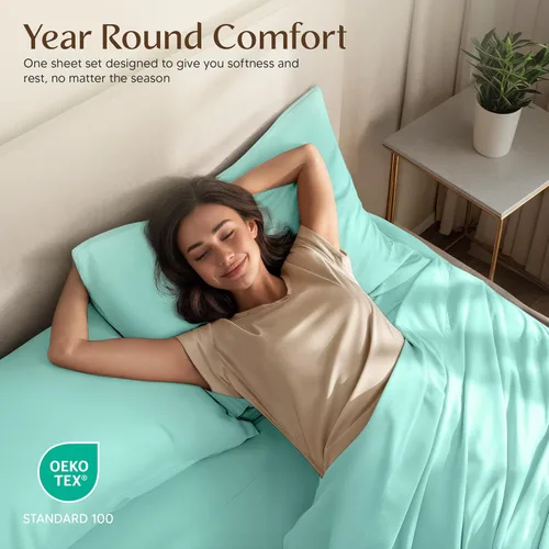 Miniatura 156 de Utopia Bedding Juego de sábanas Queen – Sábanas de 4 piezas para cama tamaño Queen, microfibra suave y transpirable, incluye 1 sábana bajera, 1 Gris