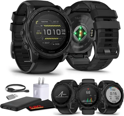 Miniatura 11 de Garmin Tactix 8 - Reloj inteligente con pantalla AMOLED de 1.850 in, linterna incorporada, 16 días de duración de la batería, reloj inteligente