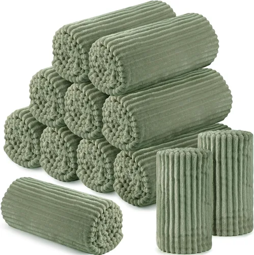 Miniatura 8 de Buryeah 6 Piezas Manta de Franela a Granel 50 x 60 pulgadas Manta para Pijamadas Boda al Aire Libre Manta Ligera, Certificado Oeko-tex Standard 100