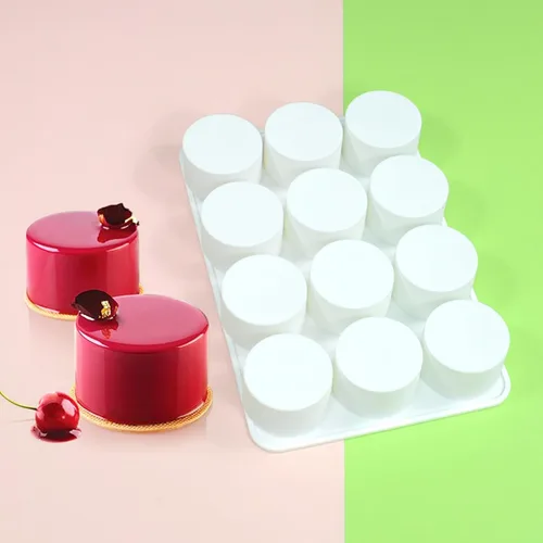 Miniatura 4 de Molde de silicona cilíndrica para jabón, moldes redondos de silicona para hacer jabón hecho a mano, barras de loción, chocolate, molde para pasteles