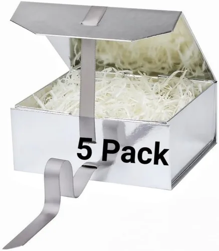 Miniatura 44 de GoooodGift Caja de regalo grande azul, 1 paquete de 13.5 x 11 x 5.3 pulgadas, caja de regalo de lujo para regalos con tapa de cierre magnético