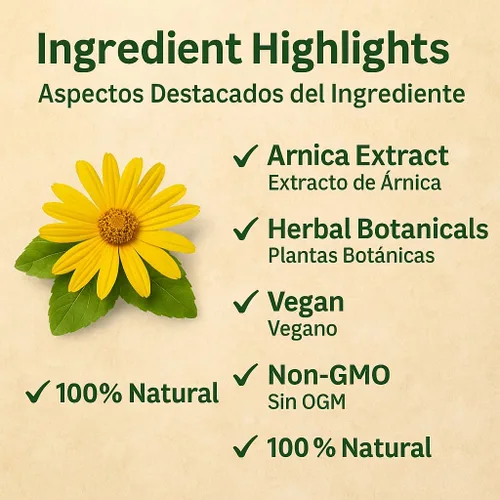 Miniatura 4 de Combo de masaje de árnica, aceite de 6 onzas líquidas + gel de 4.23 onzas, juego tópico natural para músculos y articulaciones, absorción rápida