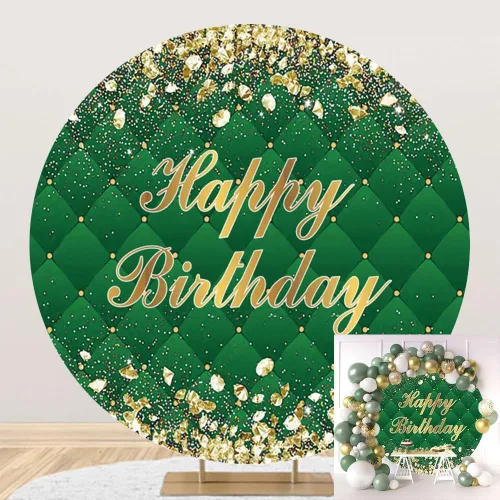 Miniatura 11 de Telón de fondo redondo de poliéster de 5 x 5 pies, fondo redondo negro para fotografía de recién nacido, baby shower, niños, primer cumpleaños