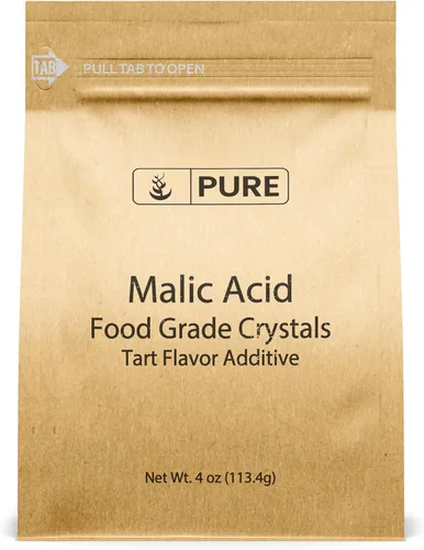 Miniatura 4 de PURE ORIGINAL INGREDIENTS Cristales de grado alimenticio de ácido málico (1.5 libras), sabor agrio