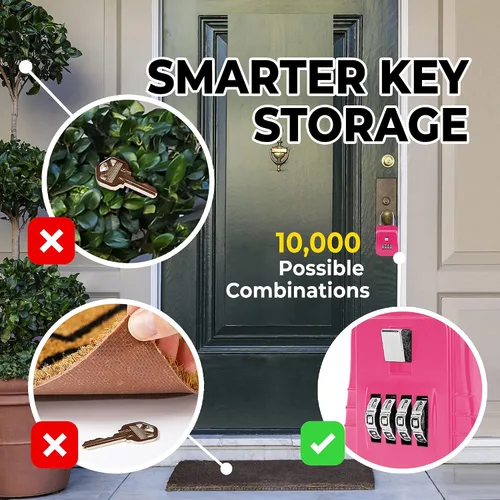 Miniatura 6 de Lion Locks Caja de Seguridad para Llaves 1500 con Código, Caja de Seguridad para Llaves al Aire Libre, Caja de Seguridad de Agente Inmobiliario