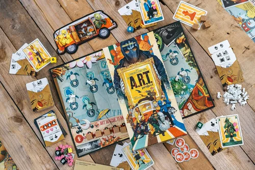 Miniatura 8 de The A.R.T. Project Juego de mesa de estrategia cooperativa Redacción de cartas, juego de zona de control Coop y juego en solitario