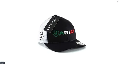 Miniatura 3 de ARIAT Mens Mexico Flag Shield Eagle Logo Cap