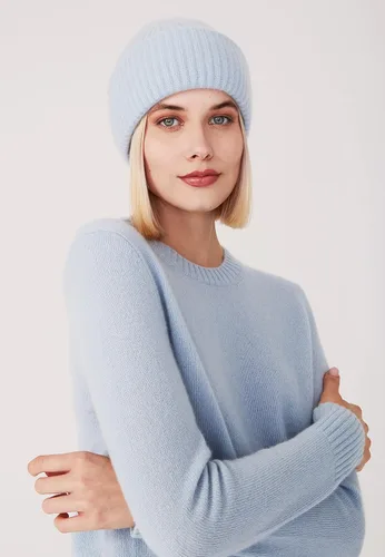 Miniatura 2 de Style Republic Gorro de punto grueso para mujer 100 cachemira suave y elástico cálido sombrero para invierno