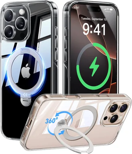 Miniatura 29 de CASEKOO Funda azul cielo brillante para Samsung Galaxy S26 Ultra [soporte magnético giratorio de 360°] [compatible con MagSafe]