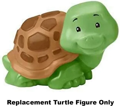 Miniatura 2 de Pieza de repuesto para el juego Fisher-Price Little People Safari Animal Friends - GFL22 ~ Figura de tortuga verde y marrón de repuesto