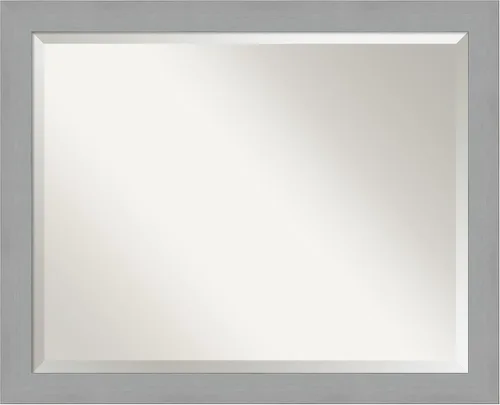 Miniatura 19 de Amanti Art Espejo de pared negro de 24 x 20 pulgadas, espejo de baño rectangular negro cepillado para decoración de pared de sala de estar, marco