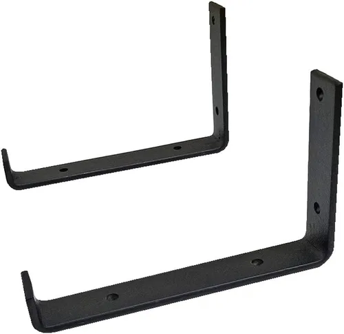Miniatura 6 de Soportes de estante de labios flotantes de acero al carbono, soportes de estante de esquina de pared angular, soportes de almacenamiento colgantes