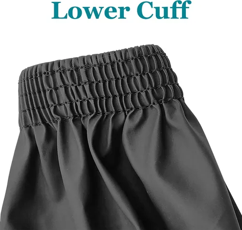 Miniatura 3 de Yzurbu Fundas para brazos, protector de poliuretano para brazo con puños elásticos, impermeable, resistente al aceite, resistente al ácido