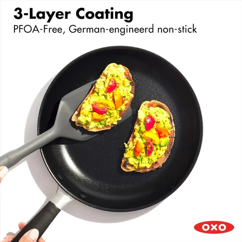 Miniatura 5 de OXO Sartén antiadherente para inducción Magneto - Utensilios de cocina aptos para inducción y horno, 11.8 in, color negro