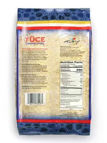 Miniatura 2 de YÜCE Supreme Foods Kataifi Masa de fillo rallada 17.64 oz (17.6 onzas), ingrediente para la barra de chocolate viral Dubai Pistacho, masa filo