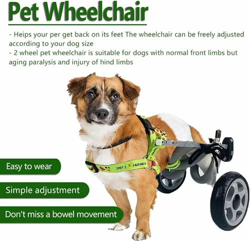 Miniatura 3 de Small Dog Wheelchair for Back Legs Dog Wheelchair Cart, Brace and Hip Support, Walking Mobility Aids Light Weight Dog Rehabilitation Brace