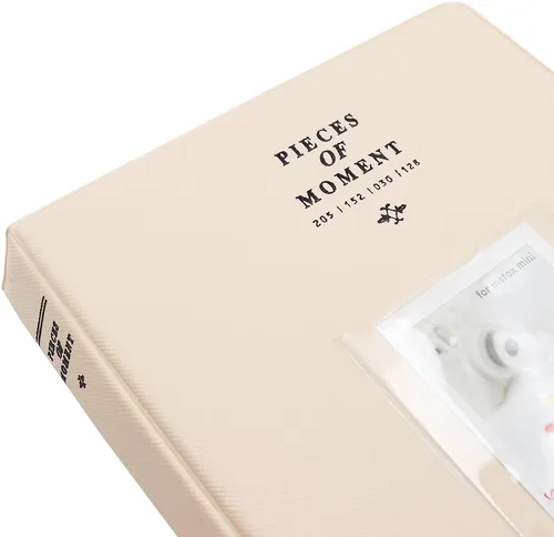 Miniatura 4 de Álbum de fotos Ablus pequeño con 128 bolsillos para fotos de cámaras instantáneas Fujifilm Instax Mini 7s 8 8+ 9 25 26 50s 70 90 y tarjetas de Negro