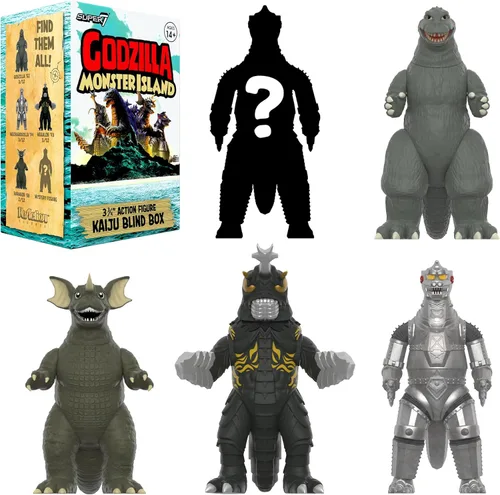 Miniatura 2 de Super7 Toho Godzilla Monster Island Caja Sorpresa - (Paquete de 12) Figuras de acción de Godzilla Toho de 3.75" Figuras coleccionables clásicas