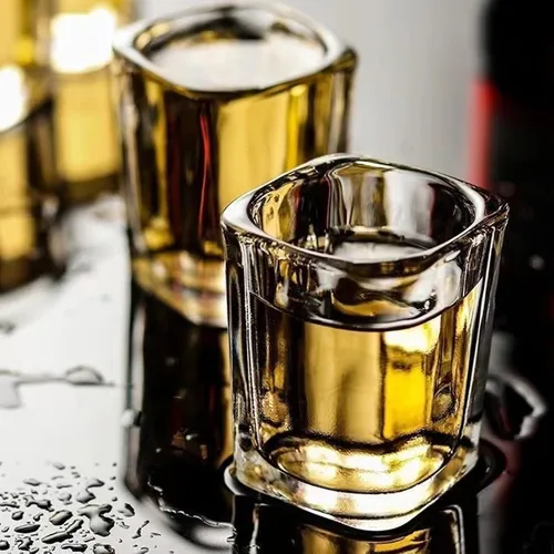 Miniatura 4 de Hlukana Juego de 6 Vasos de Chupito de Base Pesada, 60 ml Vasos de Chupito Cuadrados de Tequila Transparente a Granel, Vaso de Chupito de Espresso