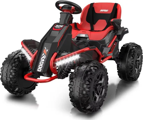 ANPABO Juguete de paseo de 24V 4x4 para niños grandes, motores de 4x200W, 5MPH, automóvil para niños con control remoto para padres, asiento ancho