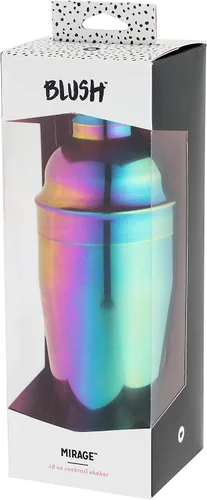 Miniatura 7 de Blush Mirage Rainbow - Coctelera iridiscente de acero inoxidable, colorida coctelera para accesorios estéticos de bar en el hogar, despedida