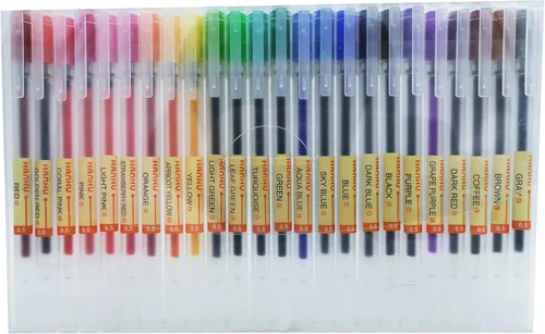 Miniatura 7 de BEIWO Bolígrafo de tinta de gel de alta calidad, 0.020 in, bolígrafos de color de punta fina, bolígrafo de gel de escritura suave para oficina
