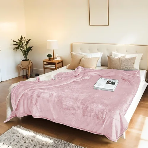 Miniatura 12 de Manta térmica eléctrica tipo throw tamaño 50"x60" - Tela de franela y sherpa de doble cara, 6 ajustes de calor y 3 horas de apagado automático