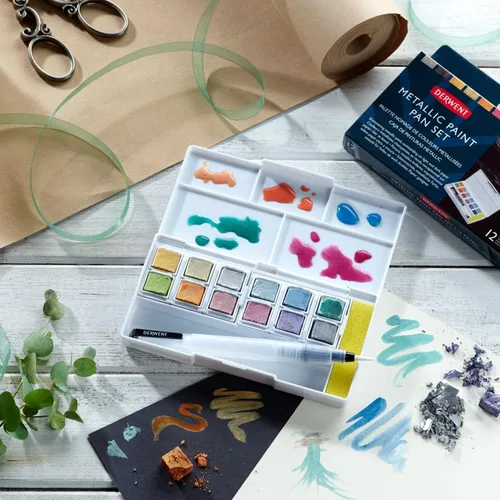 Miniatura 6 de Derwent Pintura Metálica - Paleta de 12 tonos