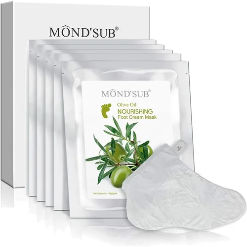 Miniatura 13 de [5 pares] MOND'SUB - Mascarillas hidratantes para pies y aceite de aguacate orgánico – Mascarilla hidratante para pies de bebé para piel seca – Cura