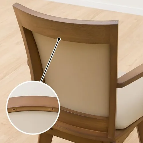 Miniatura 9 de NITORI 4001838 Silla de comedor Codo giratorio LG-010 Medio Marrón