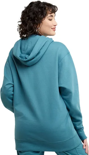 Miniatura 2 de Champion Powerblend - Sudadera con capucha de vellón de gran tamaño para mujer, Rojo