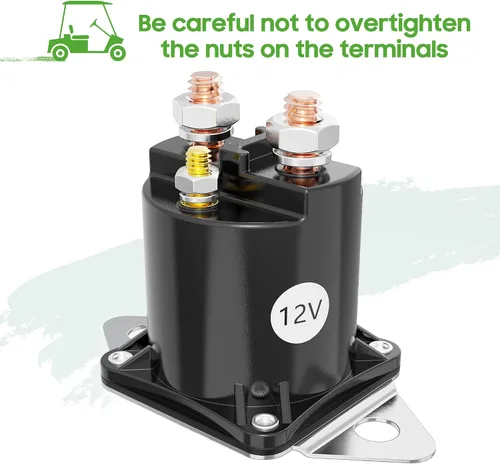 Miniatura 6 de 10L0L Solenoide de 12 V para Club Car DS y Precedent Gas 1984-up, 4 terminales Golf Cart Club Car Starter Solenoid 1013609,1012275,1117