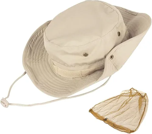 Miniatura 26 de Sombreros de sol para hombres y mujeres, sombrero de cubo UPF 50+, sombrero Boonie plegable, protección UV, senderismo, playa, pesca, safari