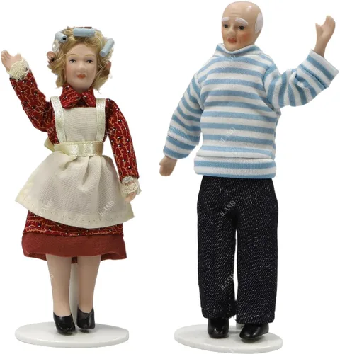 Miniatura 7 de iland Casa de muñecas para 1 12 accesorios a escala 1, figuras en miniatura de 6 pulgadas para mini-casa, figuras de gente pequeña, mini casa