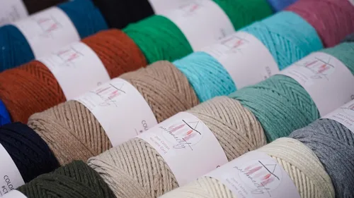 Miniatura 6 de Makromecity, Cordón de macramé de algodón de 0.079 in x 195 yardas (590 pies) de algodón reciclado de 0.079 pulgadas, hilo de ganchillo para Azul