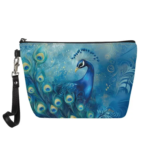 Miniatura 12 de AFPANQZ Bolsas de maquillaje de viaje personalizadas para mujeres y niñas, bolsa de almacenamiento de artículos de tocador, bolso al aire libre