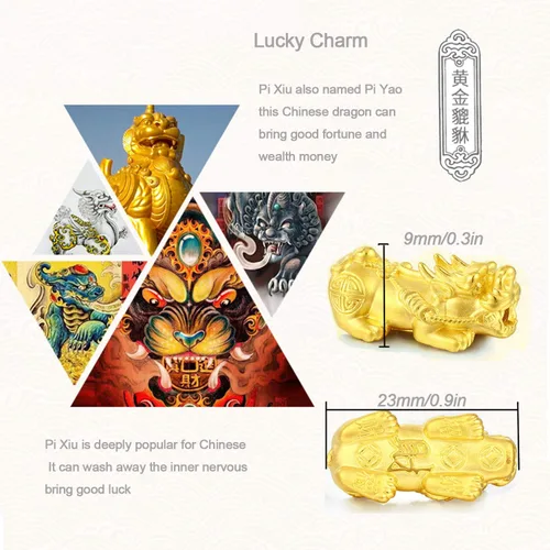 Miniatura 2 de RIOSO Feng Shui - Pulseras de buena suerte para hombres y mujeres con cuentas de obsidiana y dragón de la suerte, pulsera Pixiu Pi Yao atrae riqueza
