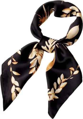 Miniatura 61 de Conjunto de bufanda de poliéster de gasa cuadrada de satén suave y grande para mujer, cuello de cabeza, multiuso, colores sólidos disponibles