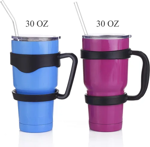 Miniatura 3 de ALINK Pajitas delgadas de vidrio transparente, 10.5 pulgadas x 0.276 in de largo, reutilizables, para vasos RTIC/YETI Stanley de 30 onzas y 20