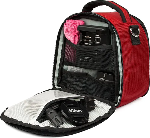 Miniatura 6 de Transporte para Nikon CoolPix W150, B600, A1000, Z50, D780, Z7, Z6, D3500, W300, Rojo