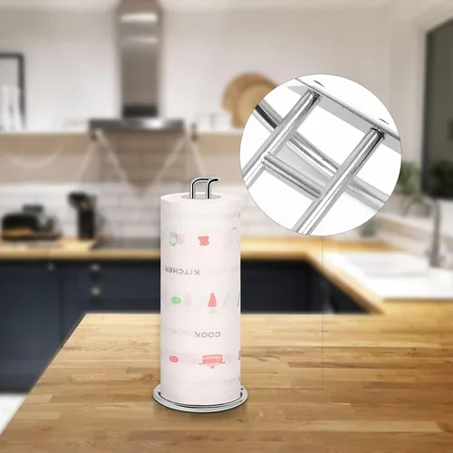 Miniatura 7 de NearMoon Soporte para Toallas de Papel, Dispensador de Soporte para Toallas de Papel Resistente - Todo de Metal, Tamaño Estándar o Jumbo