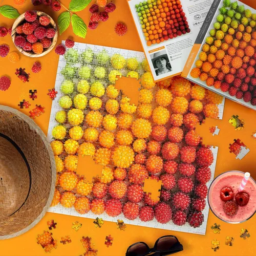 Miniatura 2 de Genuine Fred SALMONBERRIES by Emily Blincoe, rompecabezas de 500 piezas, 20x20 pulgadas